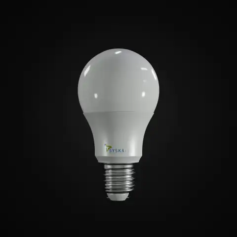 Bulbs & batteries: a white light bulb on a black background